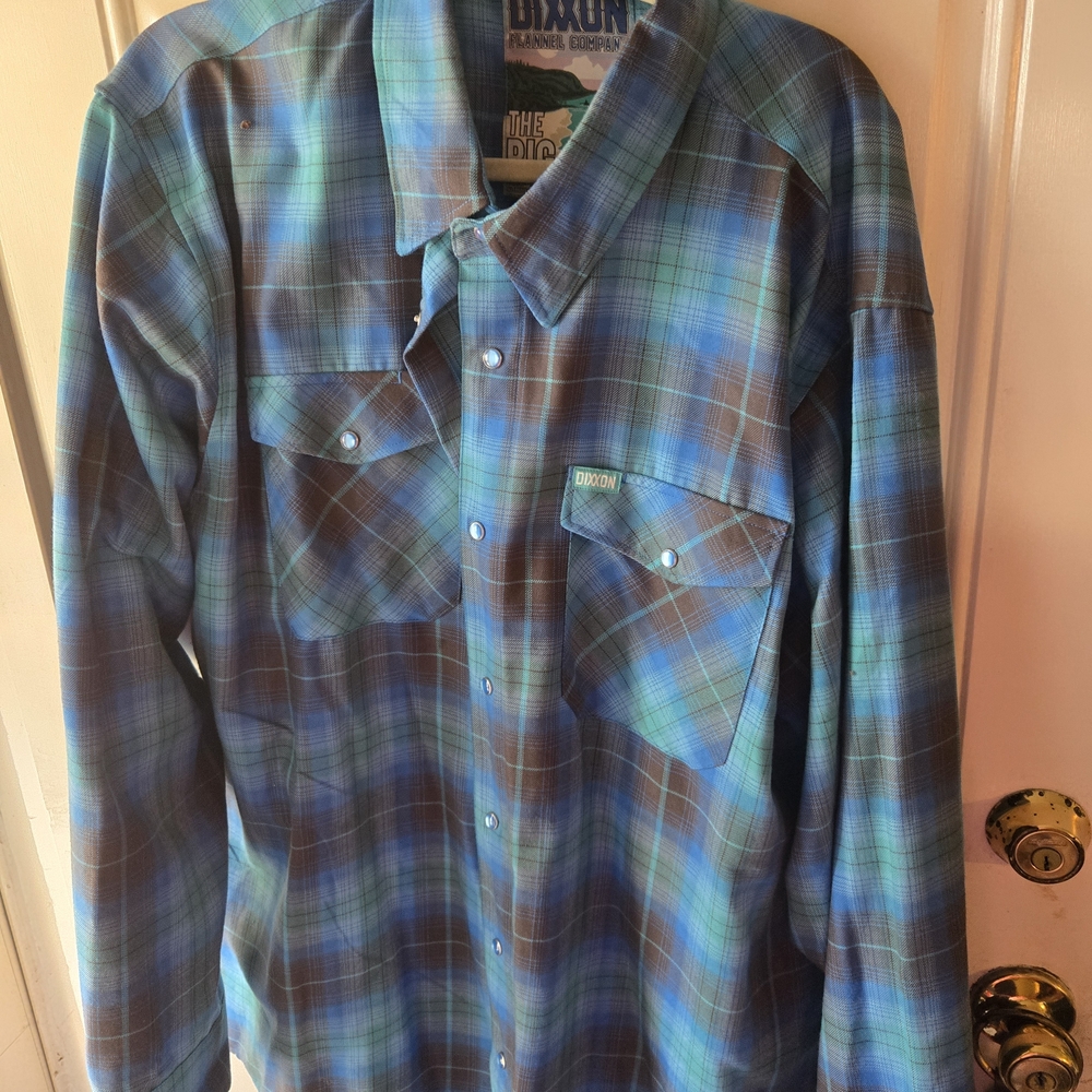 DIXXON Men's Blue Plaid Shirt